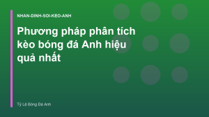 Read more about the article Phương pháp phân tích kèo bóng đá Anh hiệu quả nhất